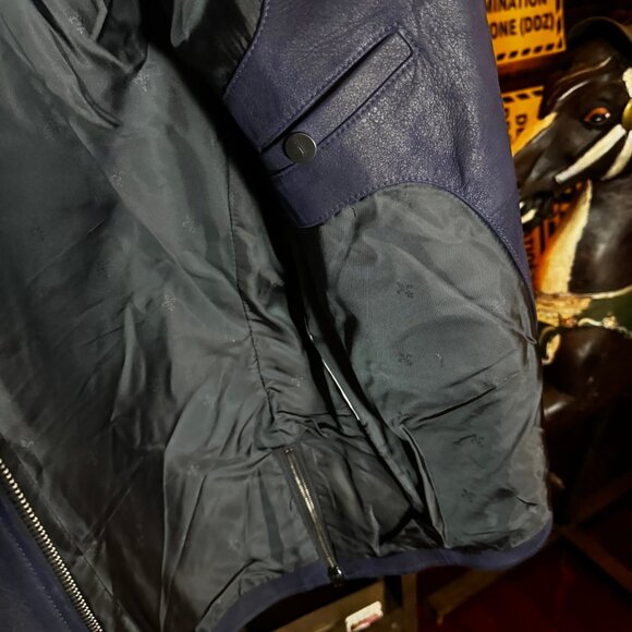 $2298 JOHN VARVATOS Burnished Purple Sheepskin Racer sz. 48 - Picture 8 of 15